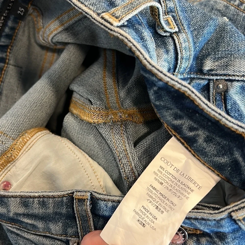 Coût de la Liberté Wide Leg Crop Jeans Size 25